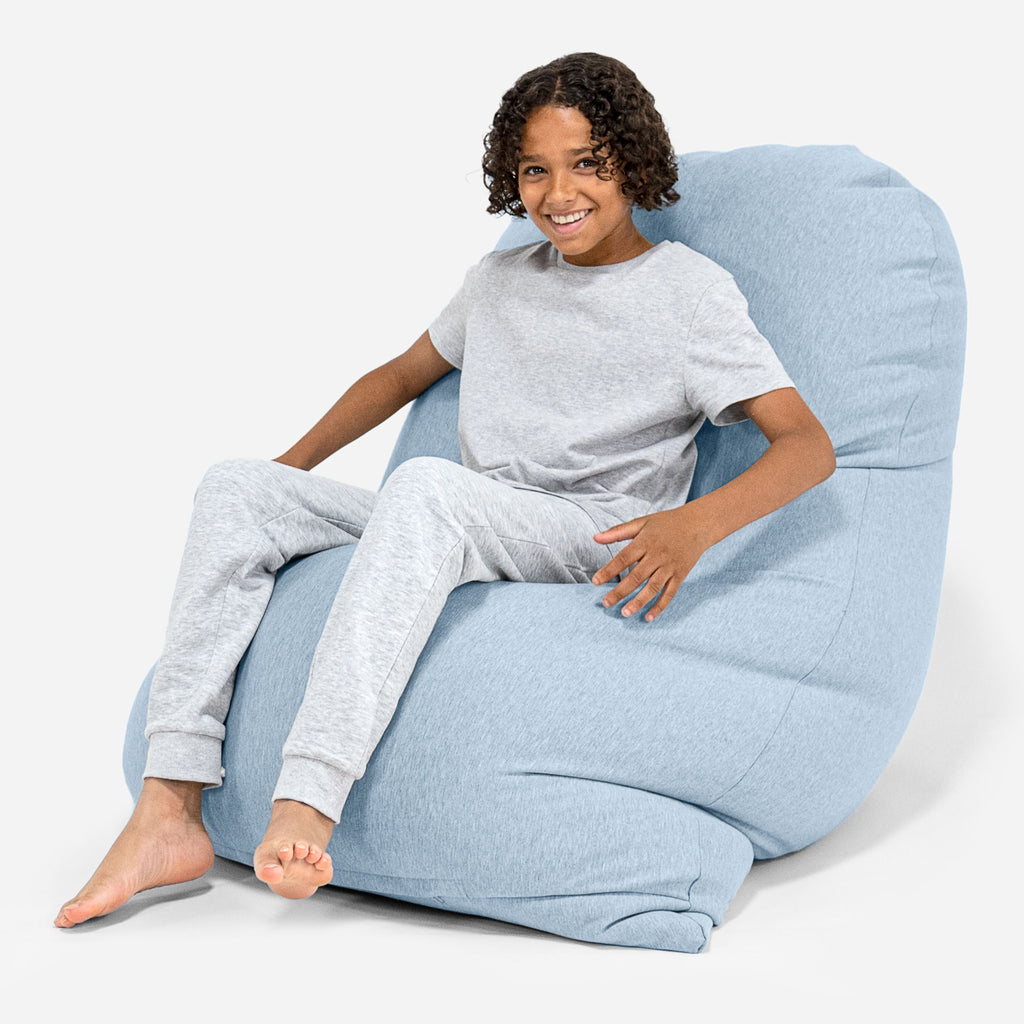 Grande XL Sitzsack - Elastische Baumwolle Baby Blau 03