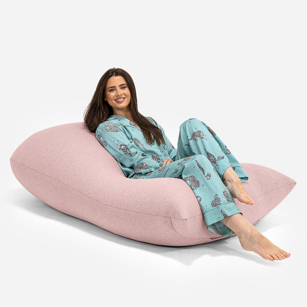 Grande XL Sitzsack - Elastische Baumwolle Baby Pink 01