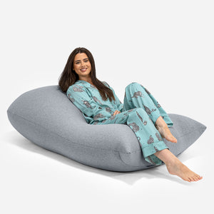Grande XL Sitzsack - Elastische Baumwolle Hellgrau