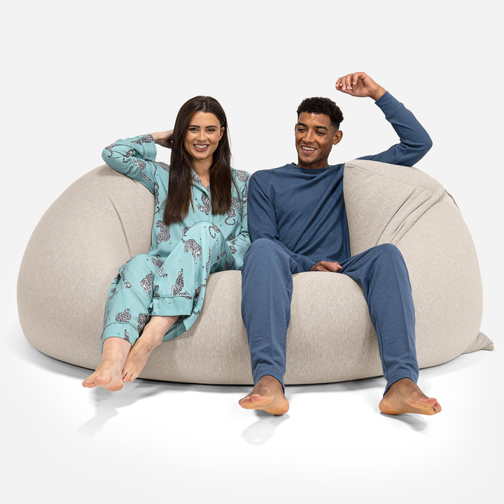 Venti XXL Riesen Sitzsack - Elastische Baumwolle Nerzfarben 04
