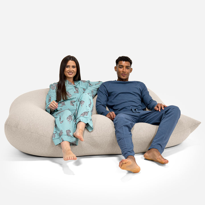 Venti XXL Riesen Sitzsack - Elastische Baumwolle Nerzfarben 05